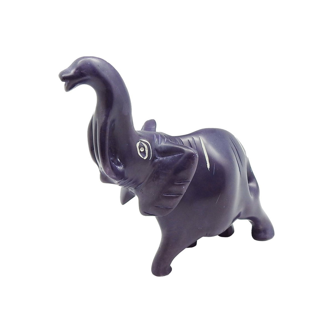 Lucky Purple Elephant Soapstone | Field Museum Store