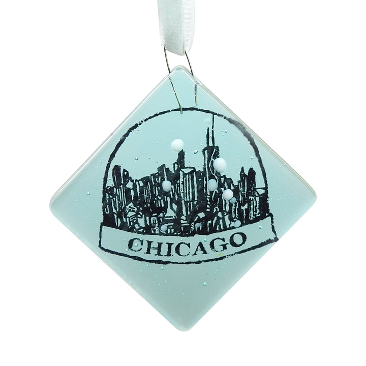 Chicago Snowglobe Glass Ornament | Field Museum Store