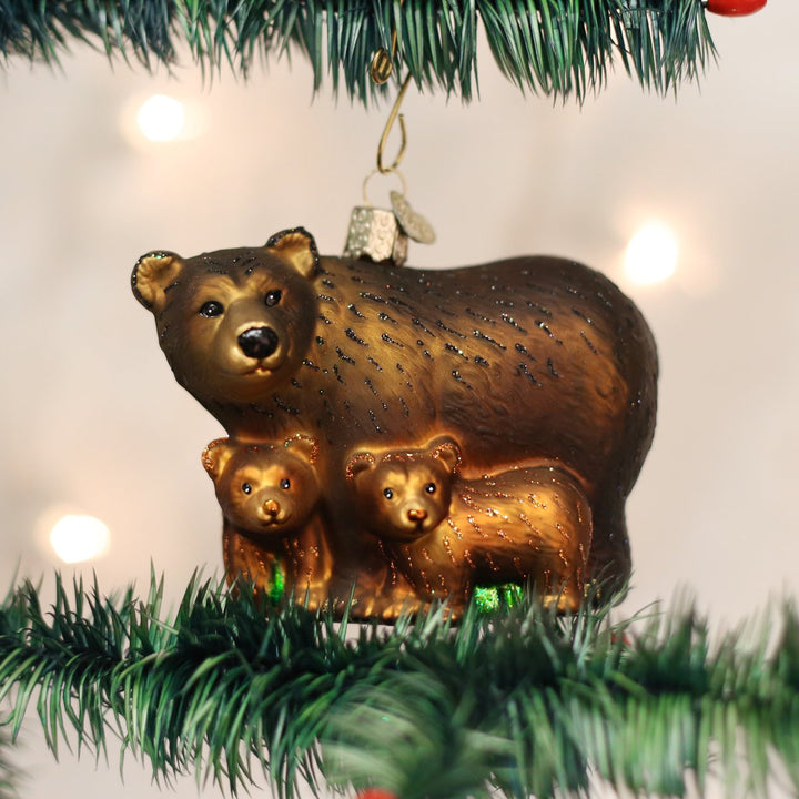 Bear with Cubs Ornament  Old World Christmas   