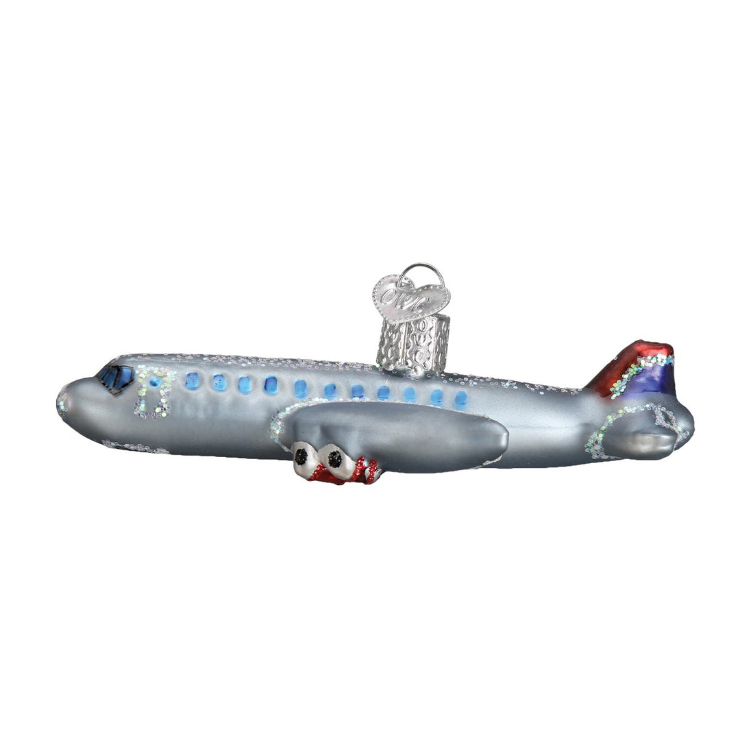 Passenger Plane Ornament Holiday Ornaments Old World Christmas   