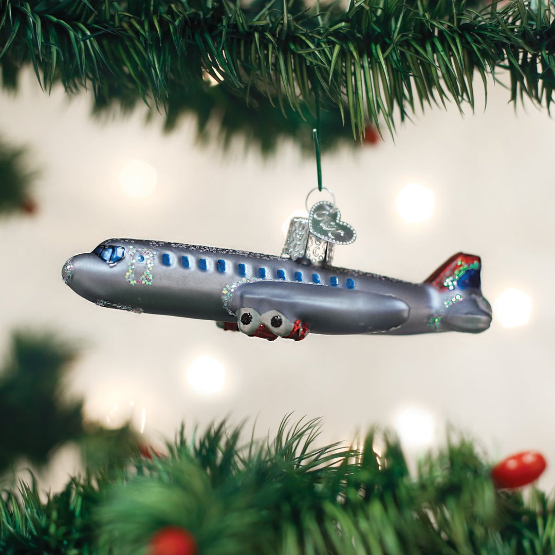 Passenger Plane Ornament Holiday Ornaments Old World Christmas   