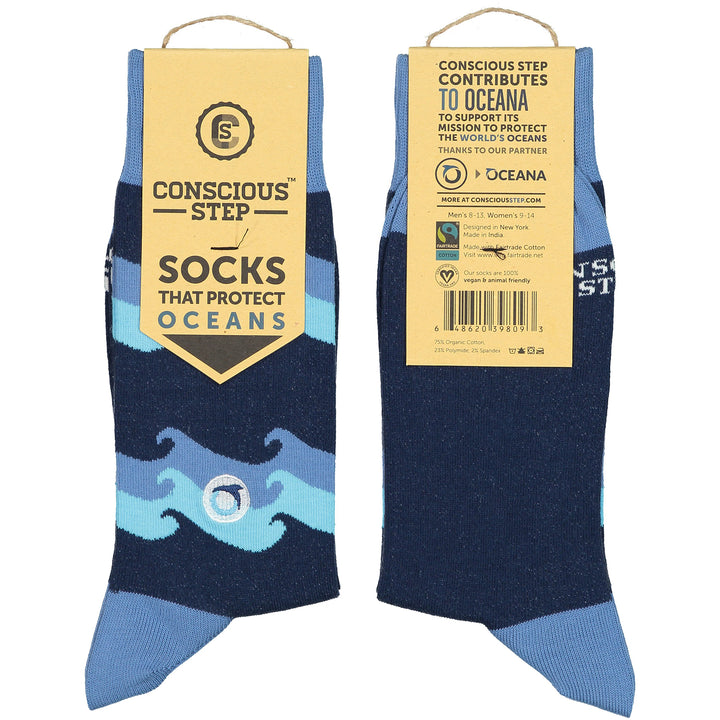 Conscious Step Protect Oceans Crew Socks | Field Museum Store