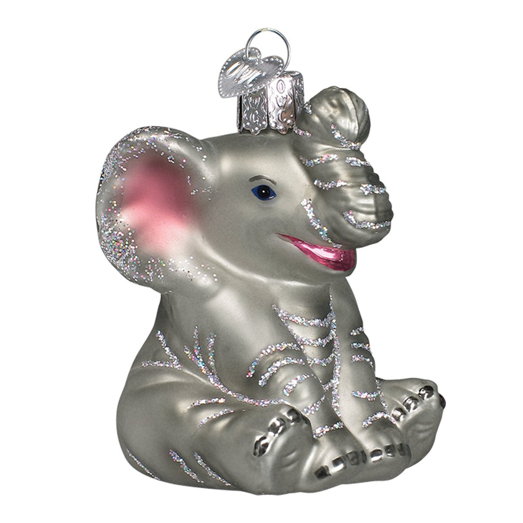 Baby Elephant Ornament  Old World Christmas   