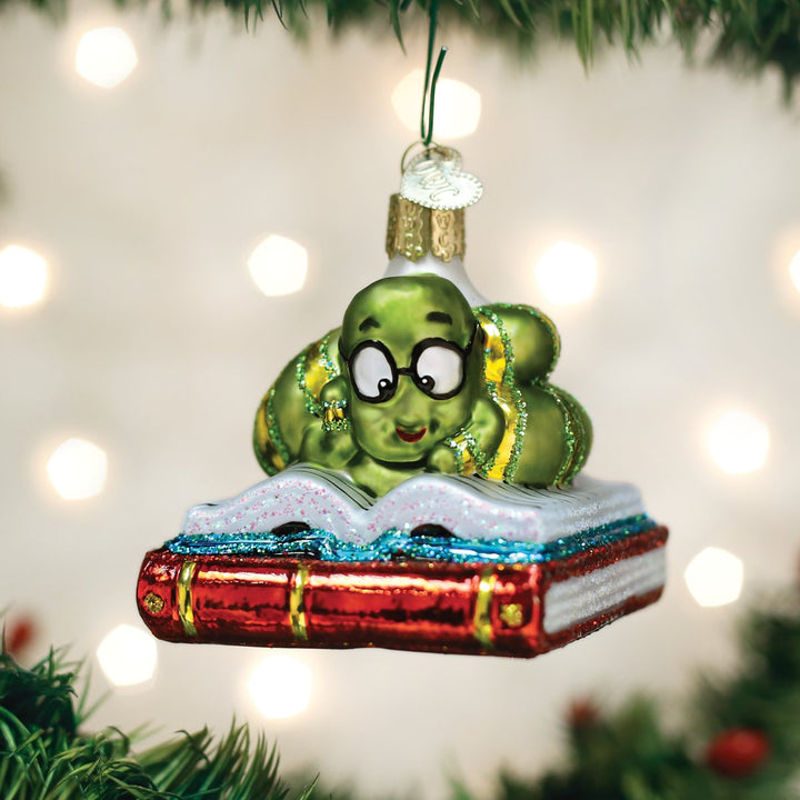 Bookworm Ornament  Old World Christmas   