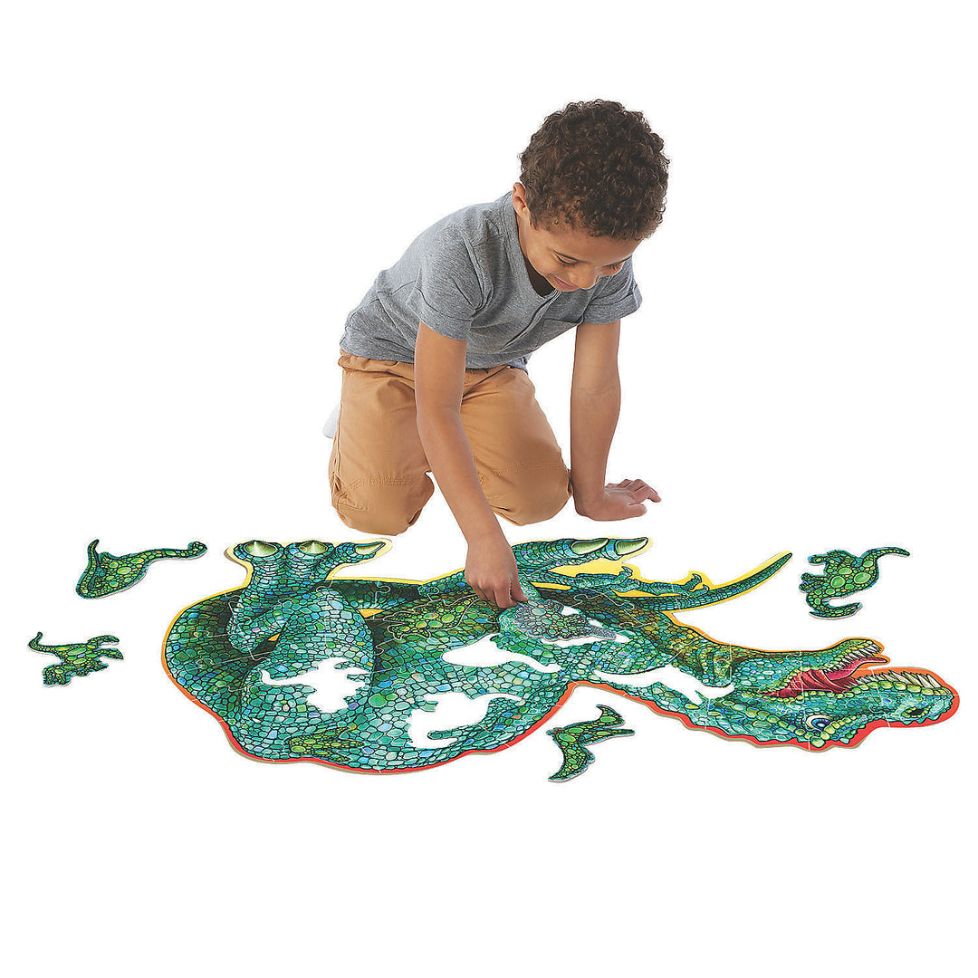 Shiny Dinosaur Die Cut Floor Puzzle | Field Museum Store