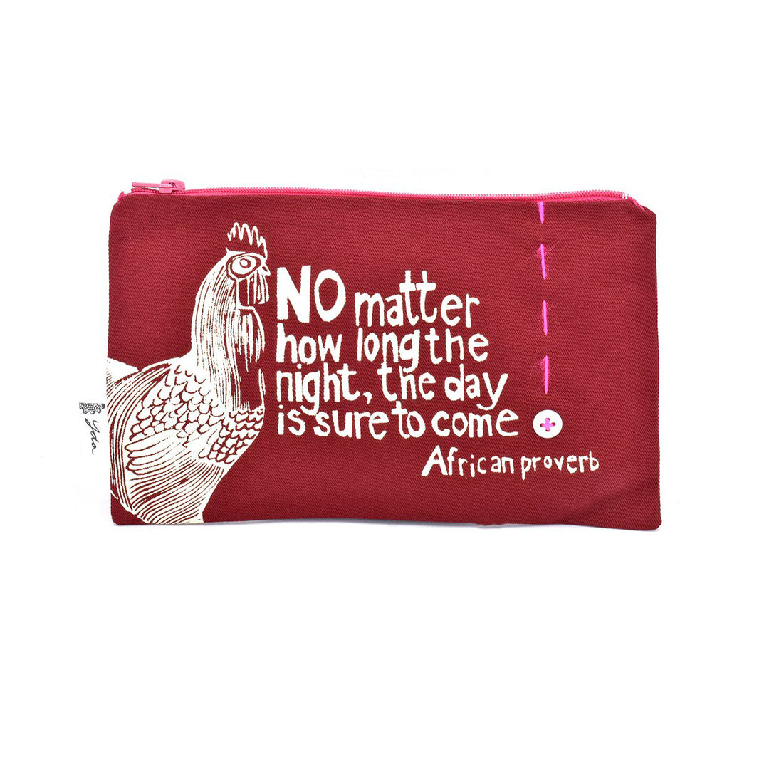 The Day is Sure to Come African Proverb Pouch | Field Museum Store