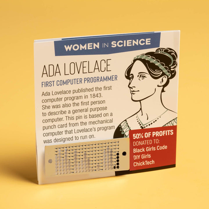 Ada Lovelace Punchcard Enamel Pin | Field Museum Store