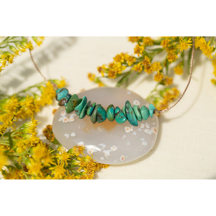 Turquoise Seed Necklace Jewelry SoulKu   