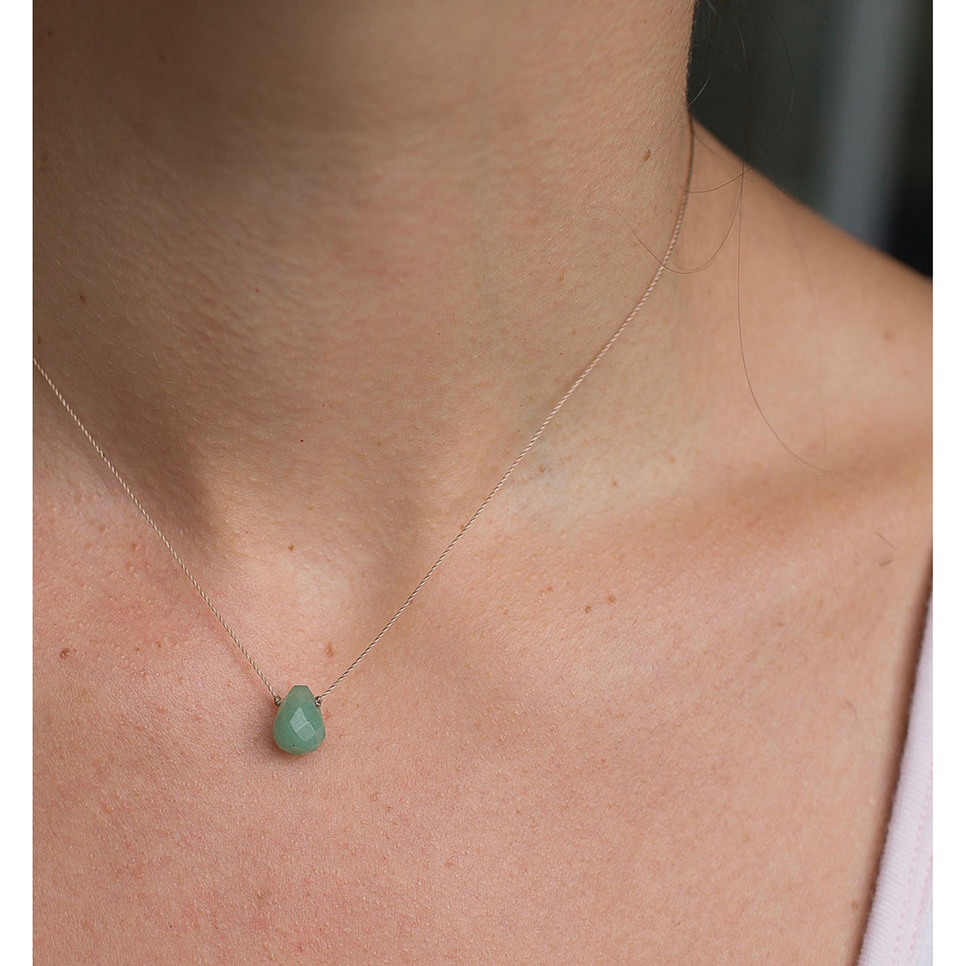 Green Aventurine Healing Necklace Jewelry SoulKu   