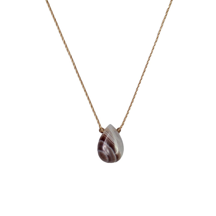 Botswana Agate Comfort Necklace Jewelry SoulKu   