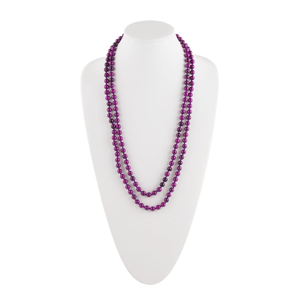 Immeasurable Purple Quartz Bead Necklace