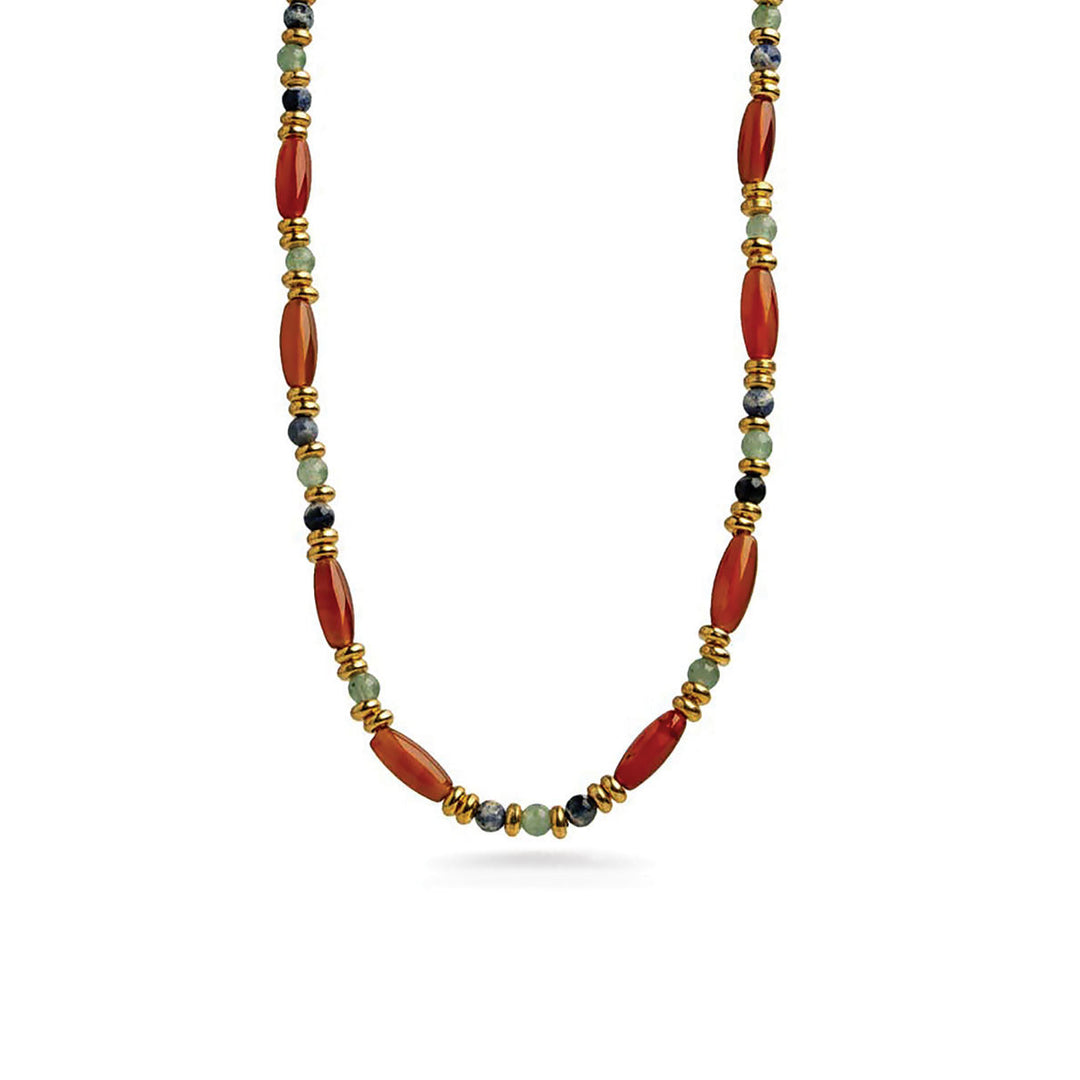 Cleopatra Carnelian Single Strand Necklace