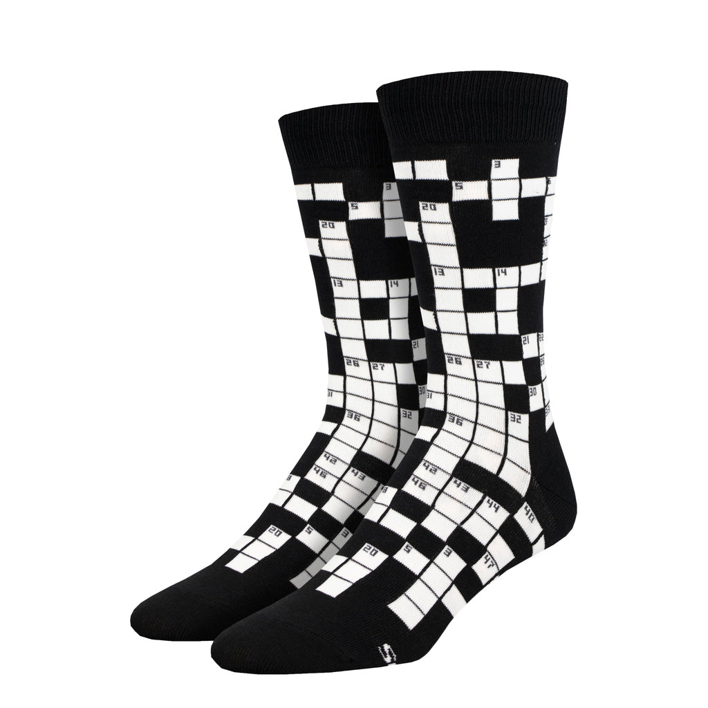 Men's Crossword Crew Socks
