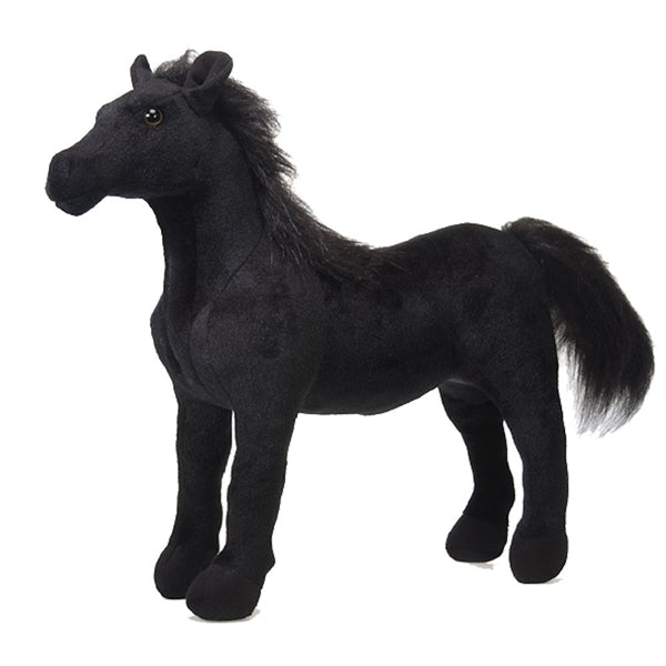 Standing Black Horse Plush