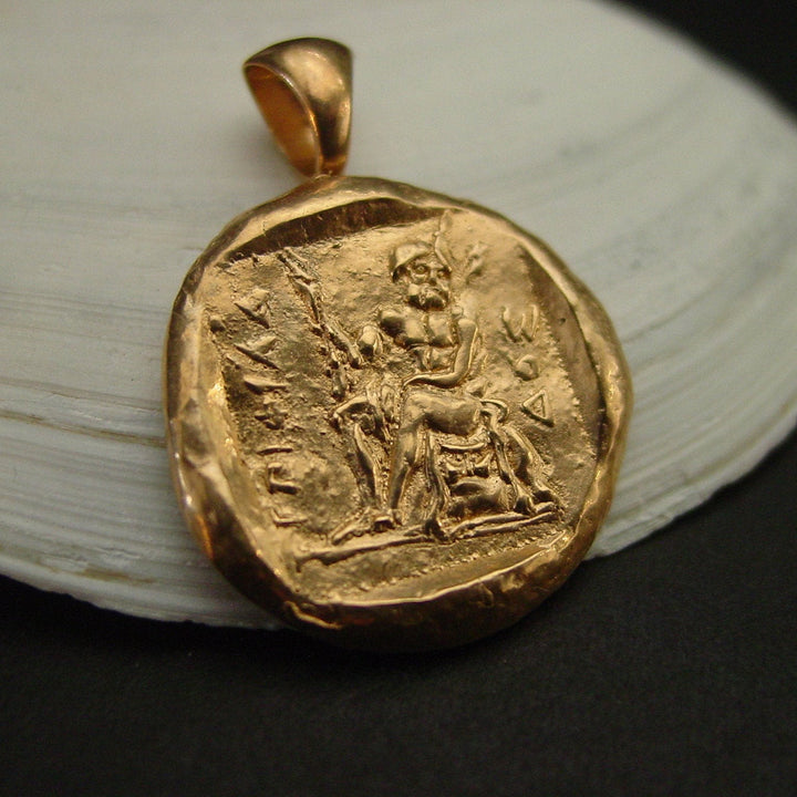Hercules Heracles Coin Pendant