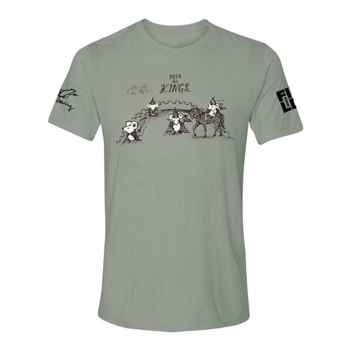 Unisex Beer for Kings T-Shirt - Sage Green