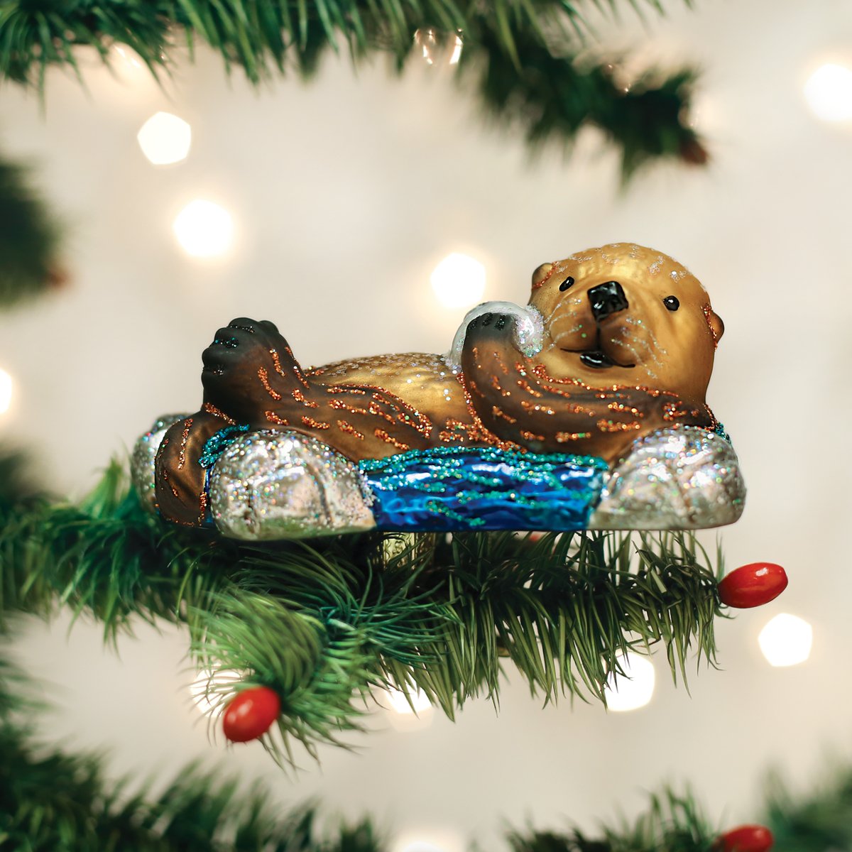 Floating Sea Otter Ornament | Field Museum Store