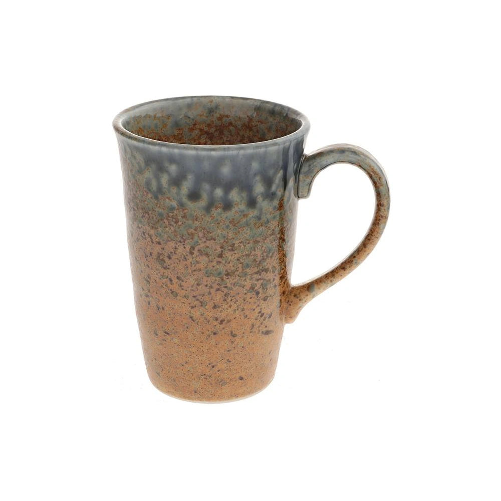 Blue Sand Crackle Mug