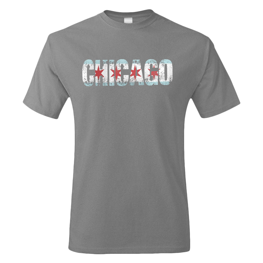 Chicago Flag Letters T-Shirt | Field Museum Store